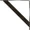 Ekena Millwork Traditional Steel Bracket, Antiqued Warm Silver 2"W x 24"D x 24"H BKTM02X24X24TRAWS - alternate 8